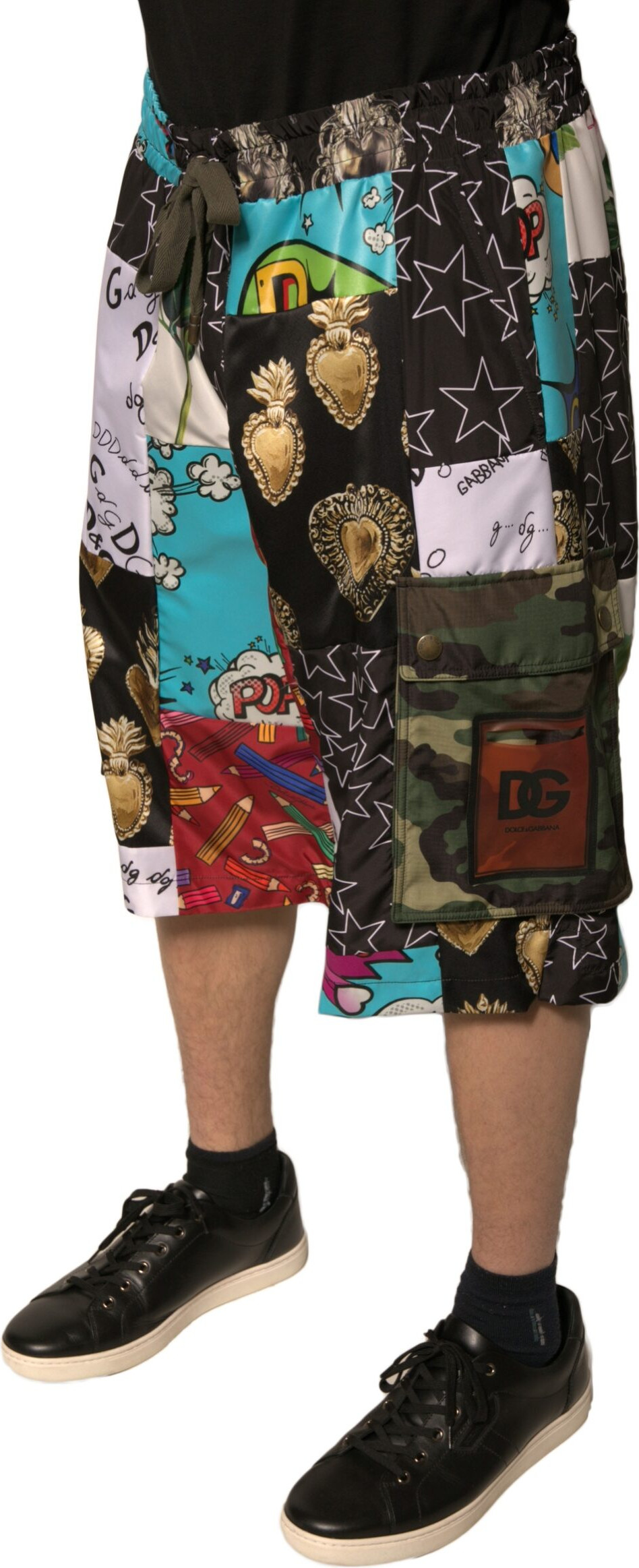 Patchwork Cargo Bermuda Shorts Dolce & Gabbana