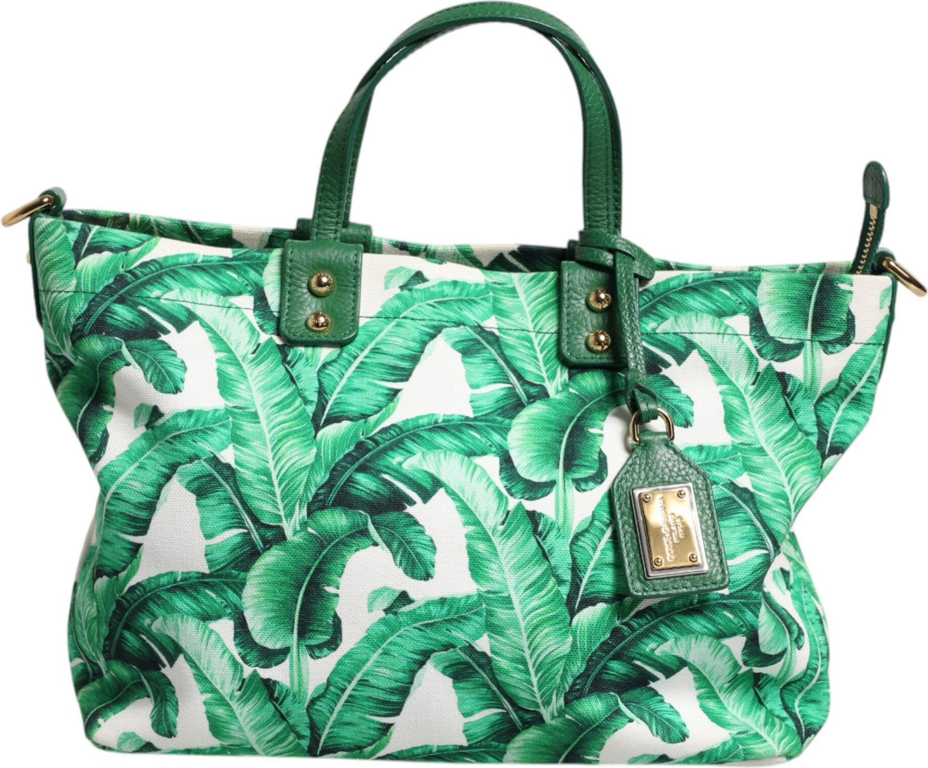 Sumka Dolce & Gabbana Yashil Kanvas Gullar Bog'i Ayollar uchun