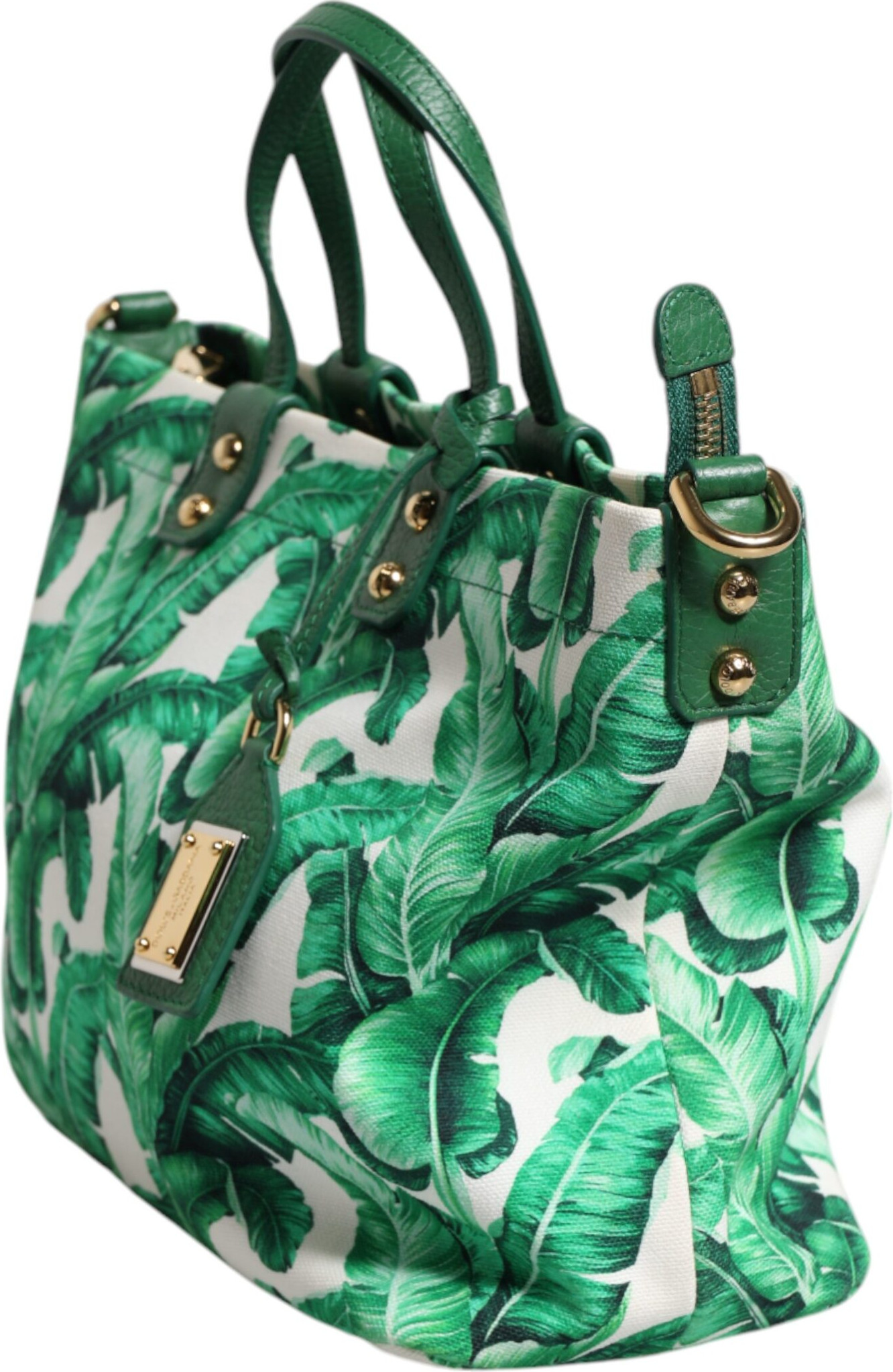 Sumka Dolce & Gabbana Yashil Kanvas Gullar Bog'i Ayollar uchun