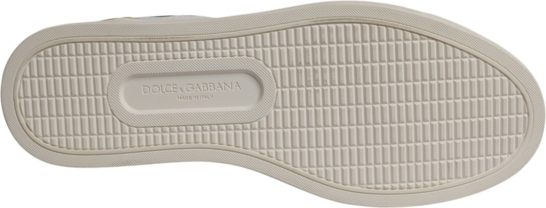 Низкие кеды из белой замши Dolce & Gabbana
