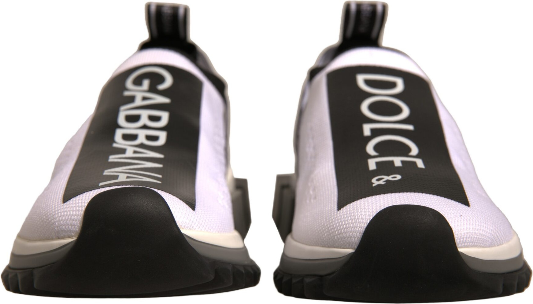 Dolce & Gabbana Sorrento krossovkasi, Oq Qora Slip On