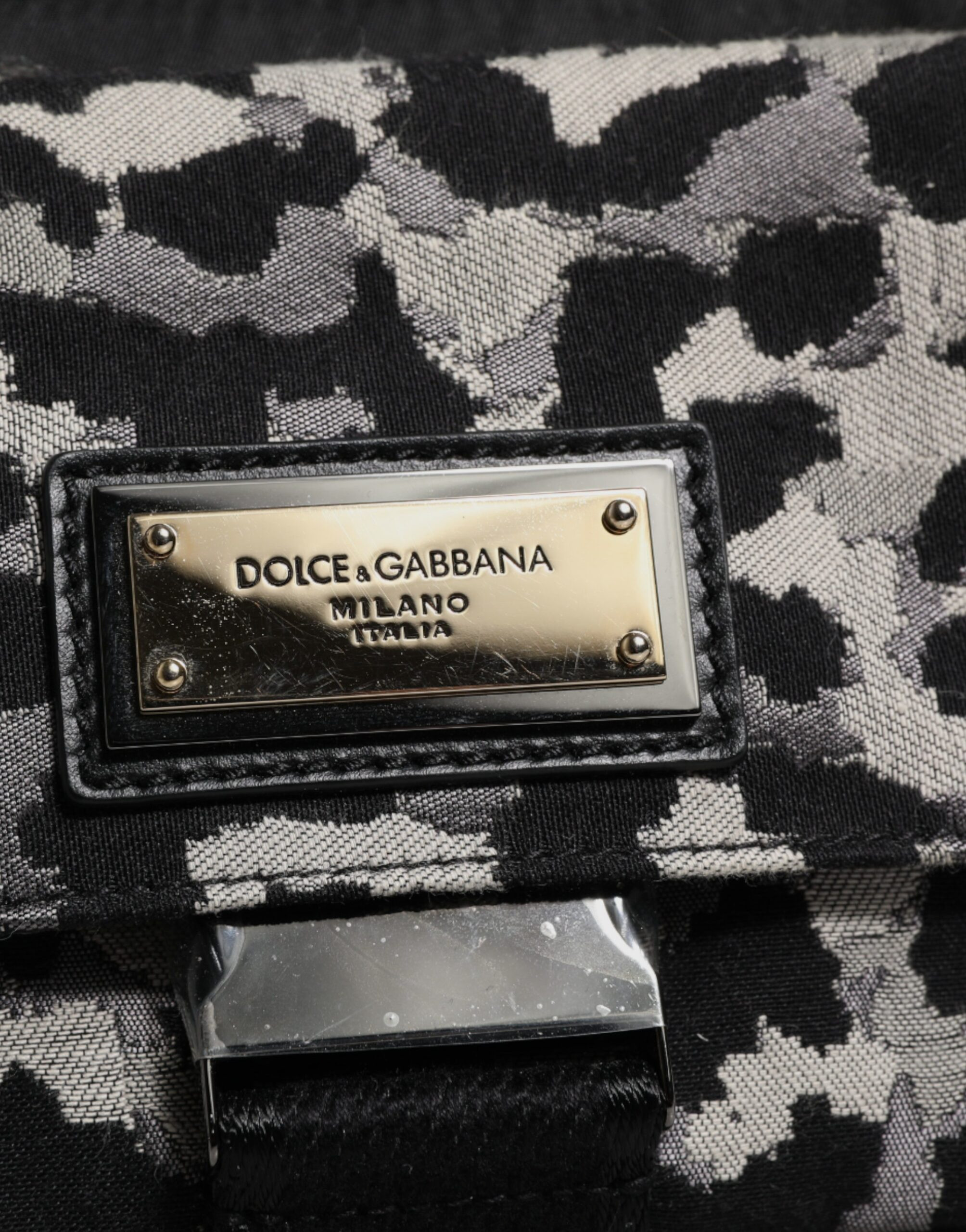 Сумка через плечо Dolce & Gabbana, многоцветный жаккард с леопардовым принтом
