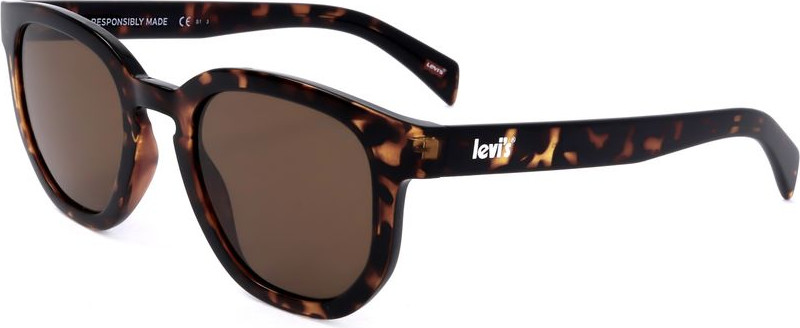Levi's Black Stainless Steel Quyosh ko'zoynaklari