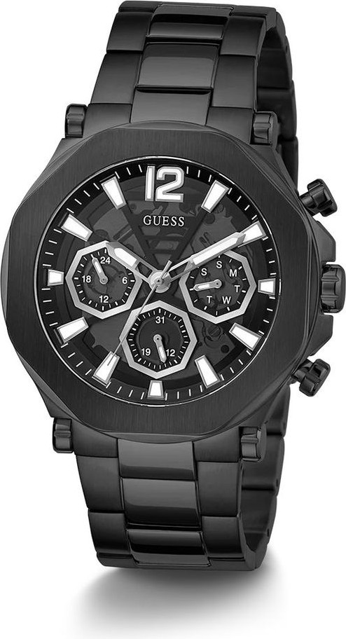 GUESS Watch Qora Zanglamas Chelikdan