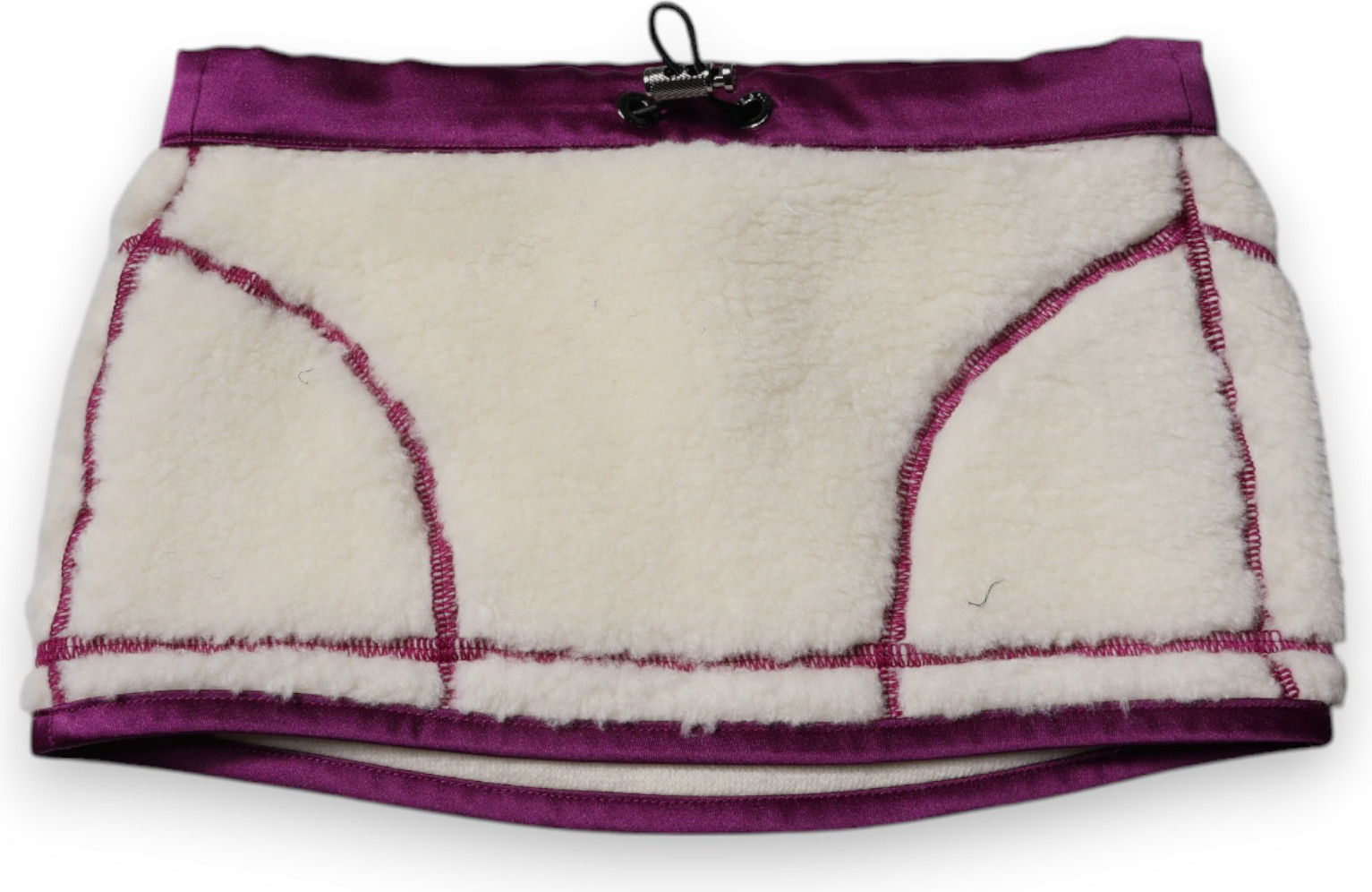 Sharf Dolce & Gabbana Oq Binafsha Kashmir Fleece Bo'yinoyog'i