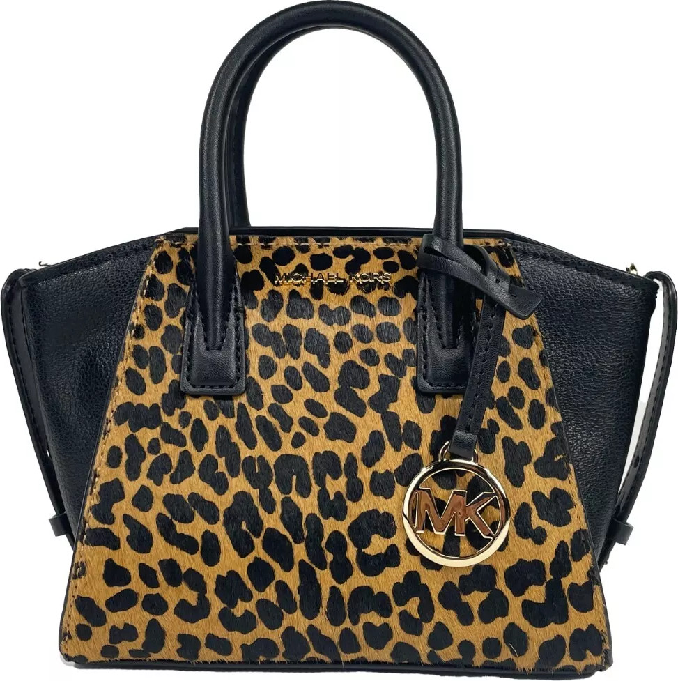 Michael Kors Avril XS qora gepard terisi sumkasi