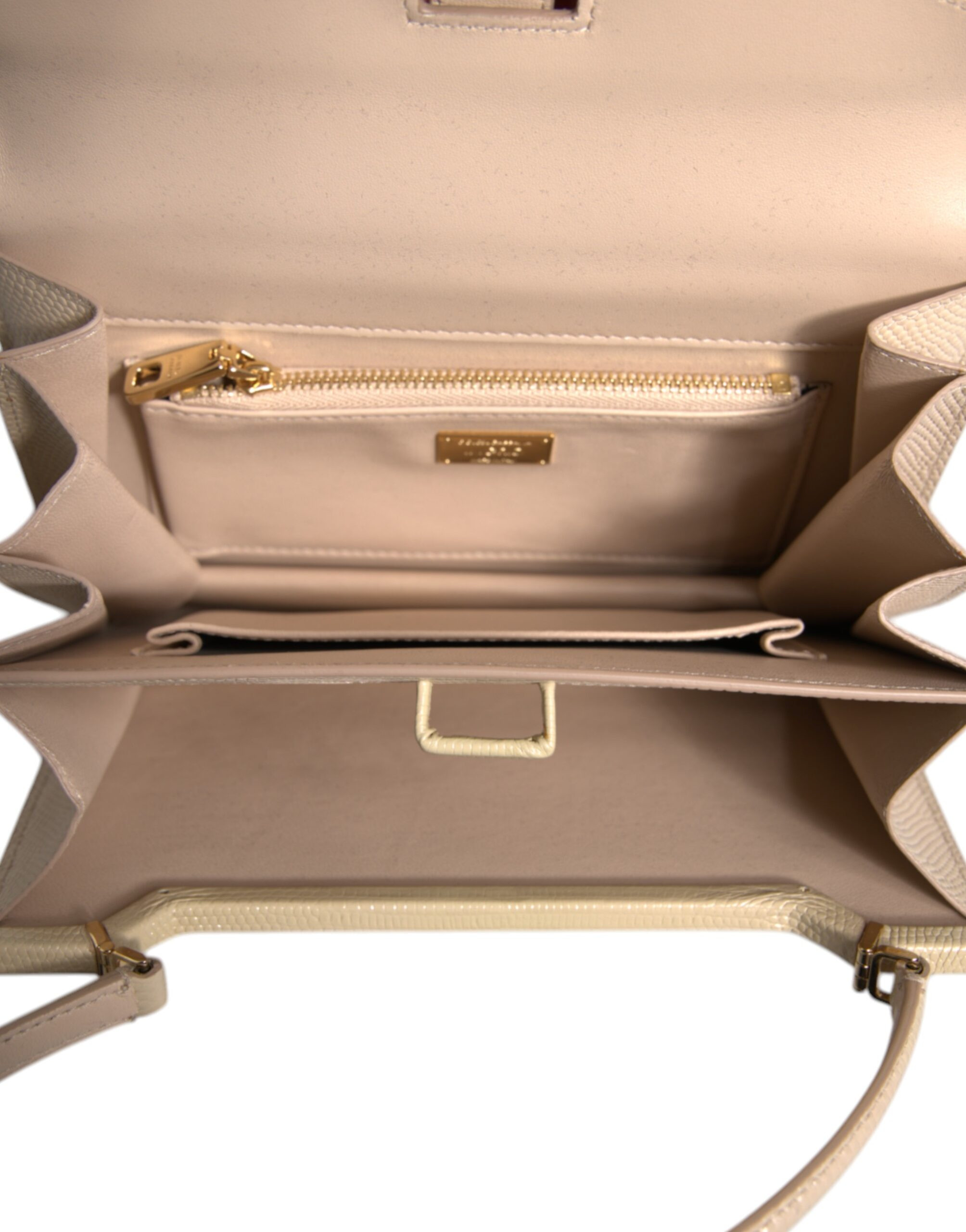 Handbag Beige Leather Ingrid Dolce & Gabbana