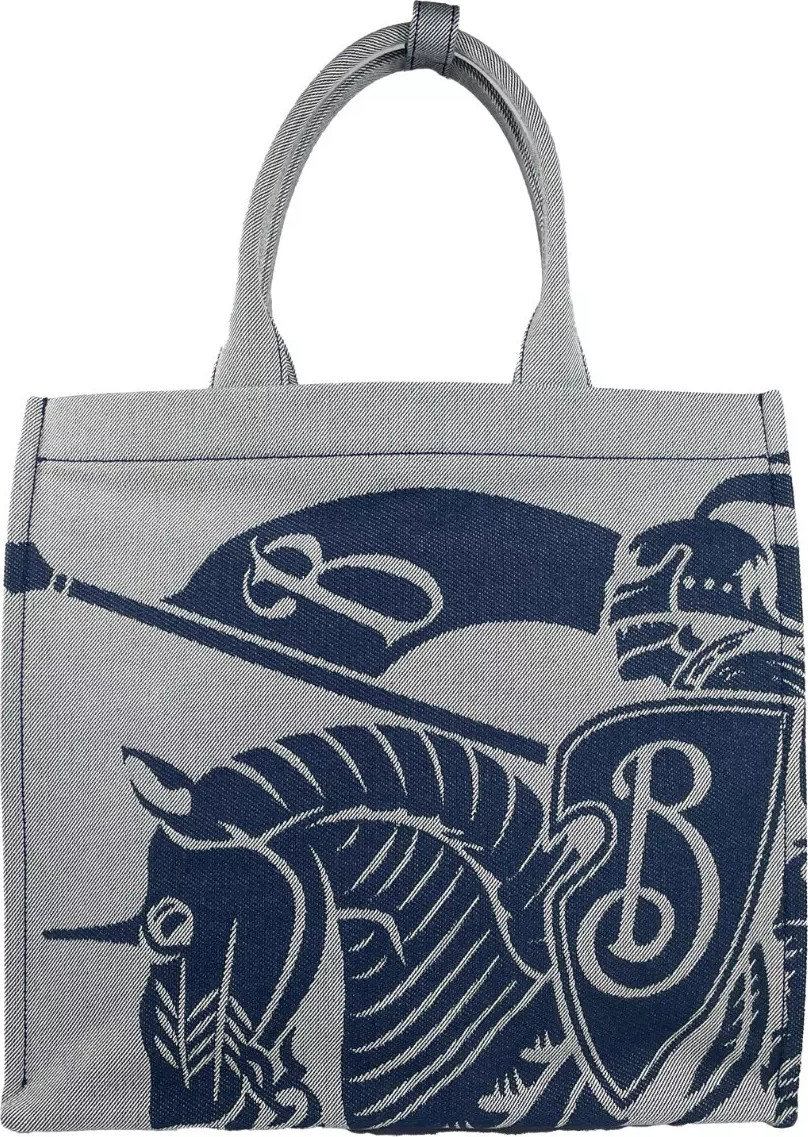 Сумка-тоут Burberry Navy EKD Canvas Tote с карманчиком для монет