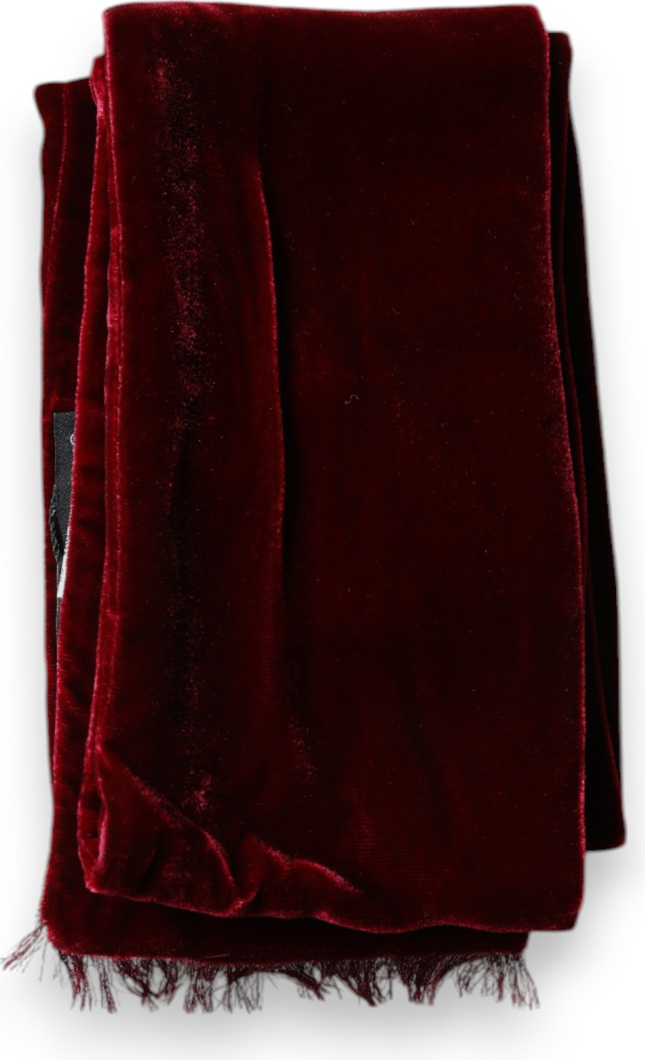 Dolce & Gabbana Sharfi Maroon Ipakli Chekka Oyoq Kiyimlar