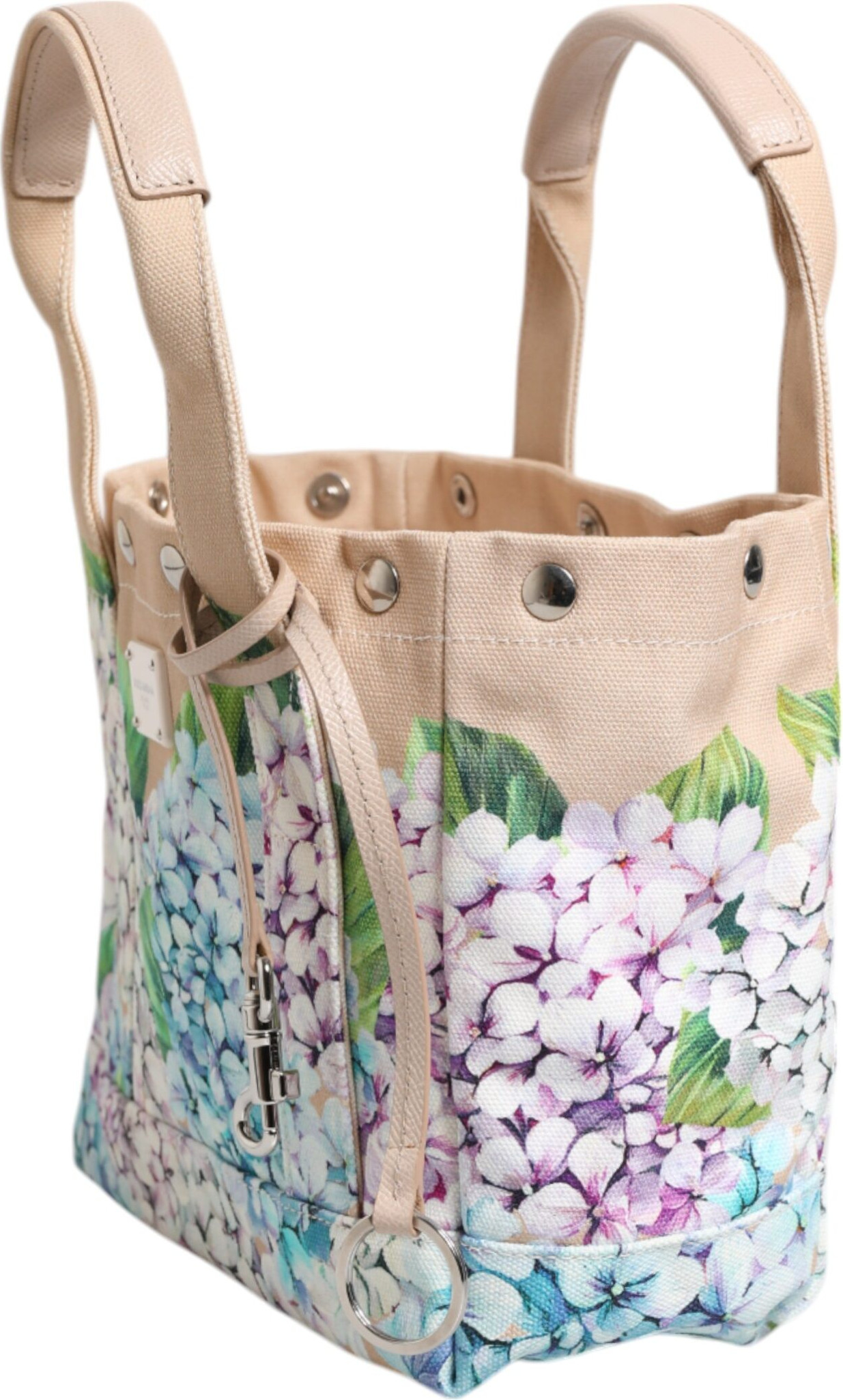 Tote Bag Dolce & Gabbana Multicolor Floral Canvas TANIA Top Handle