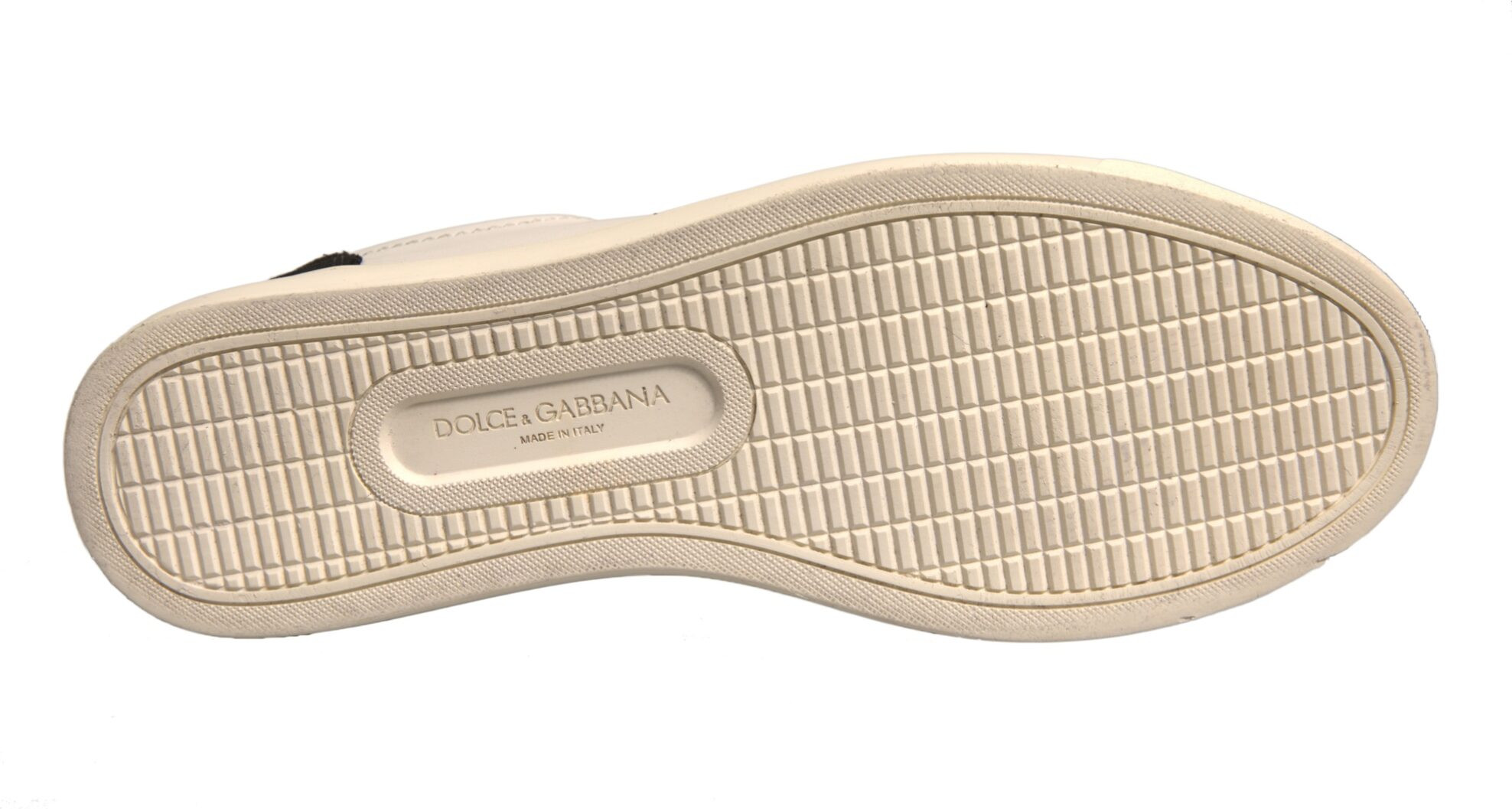 White Suede Leather Low Top Sneakers Shoes Dolce & Gabbana