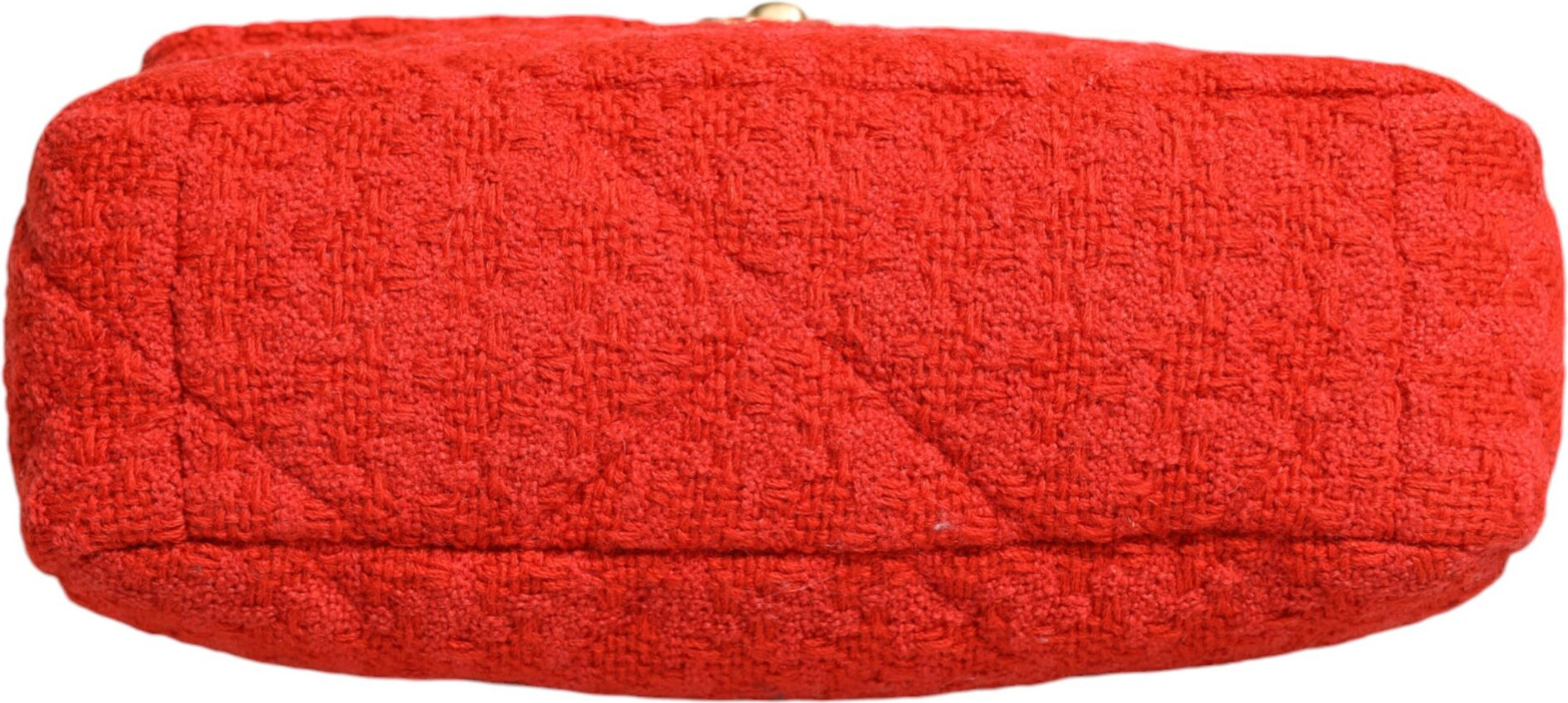 Shoulder Bag Chanel Red Tweed 2WAY Hand Chain Medium