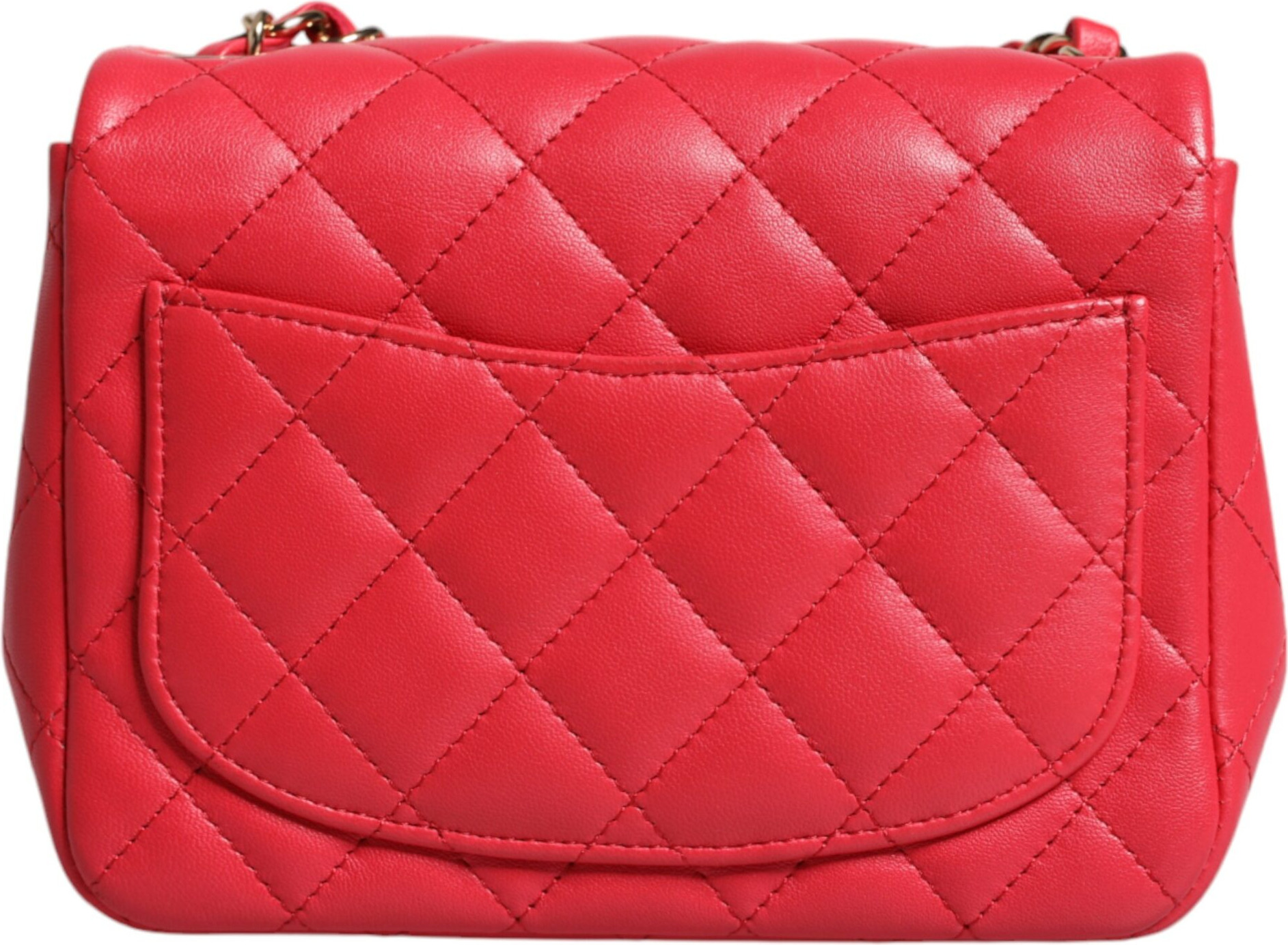 Сумка Chanel Розовая стеганая на цепочке Мини