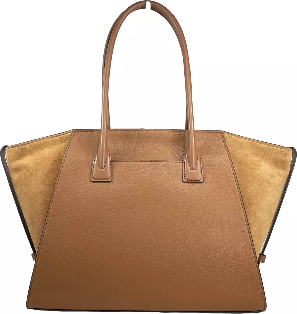 Satchel Bag Michael Kors XL Suede Leather Top Zip