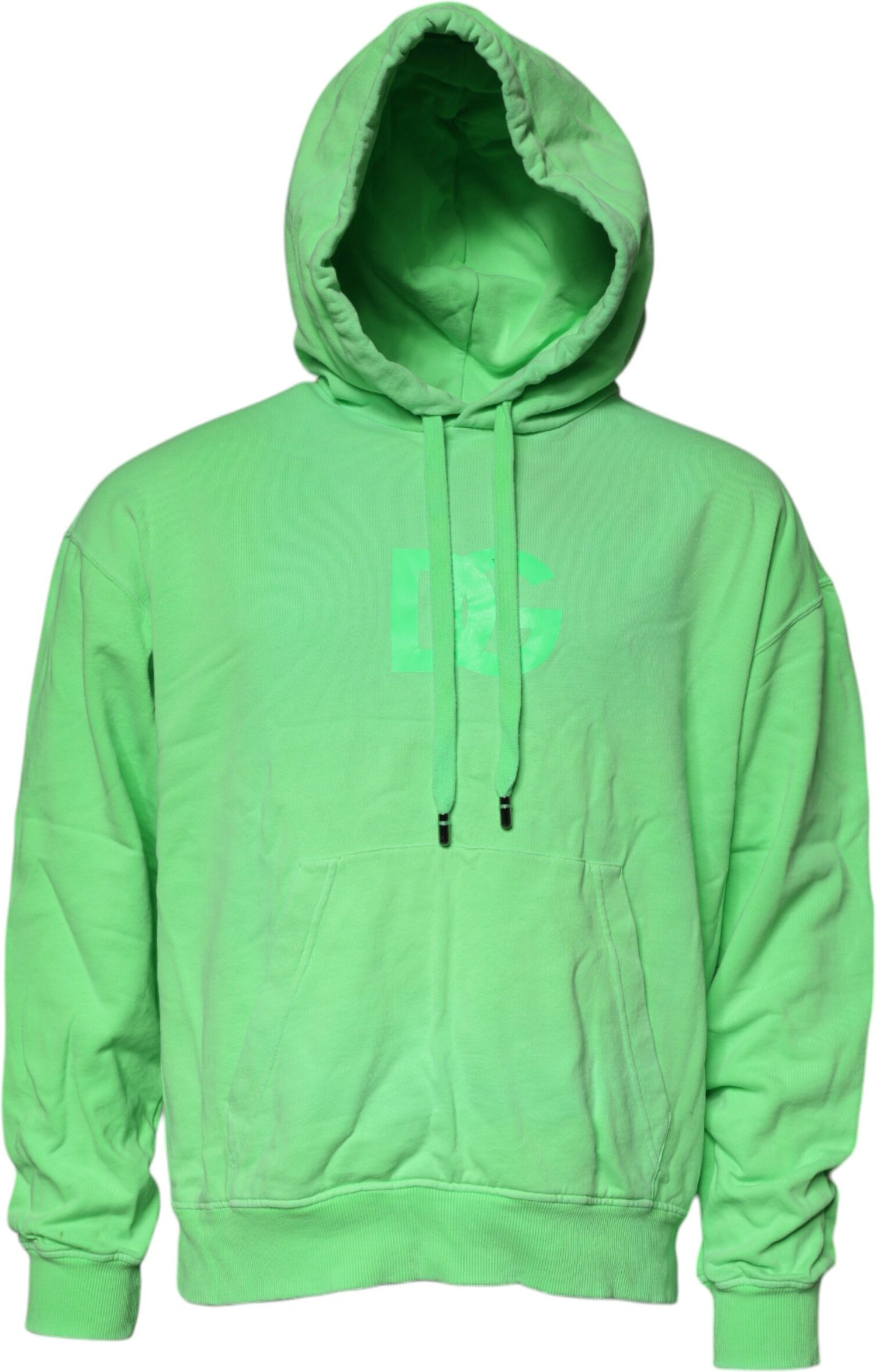 Green Logo Hooded Pullover Sweatshirt Sweater Dolce & Gabbana