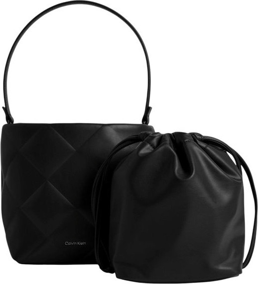 Calvin Klein DIAMOND QUILT BUCKET sumkasi