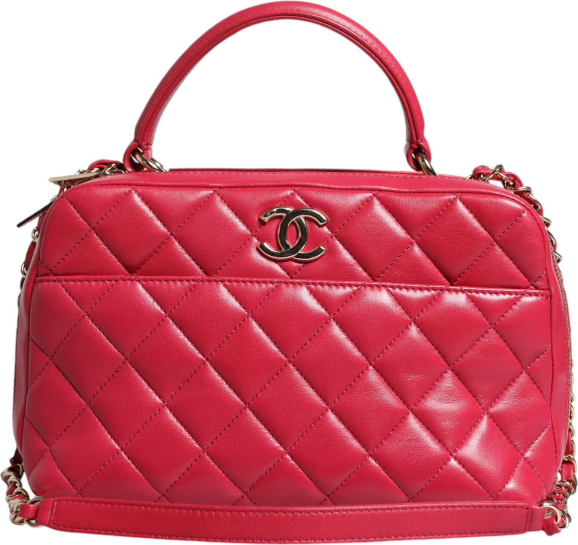 Bag Chanel Pink Seal Matelasse Chain