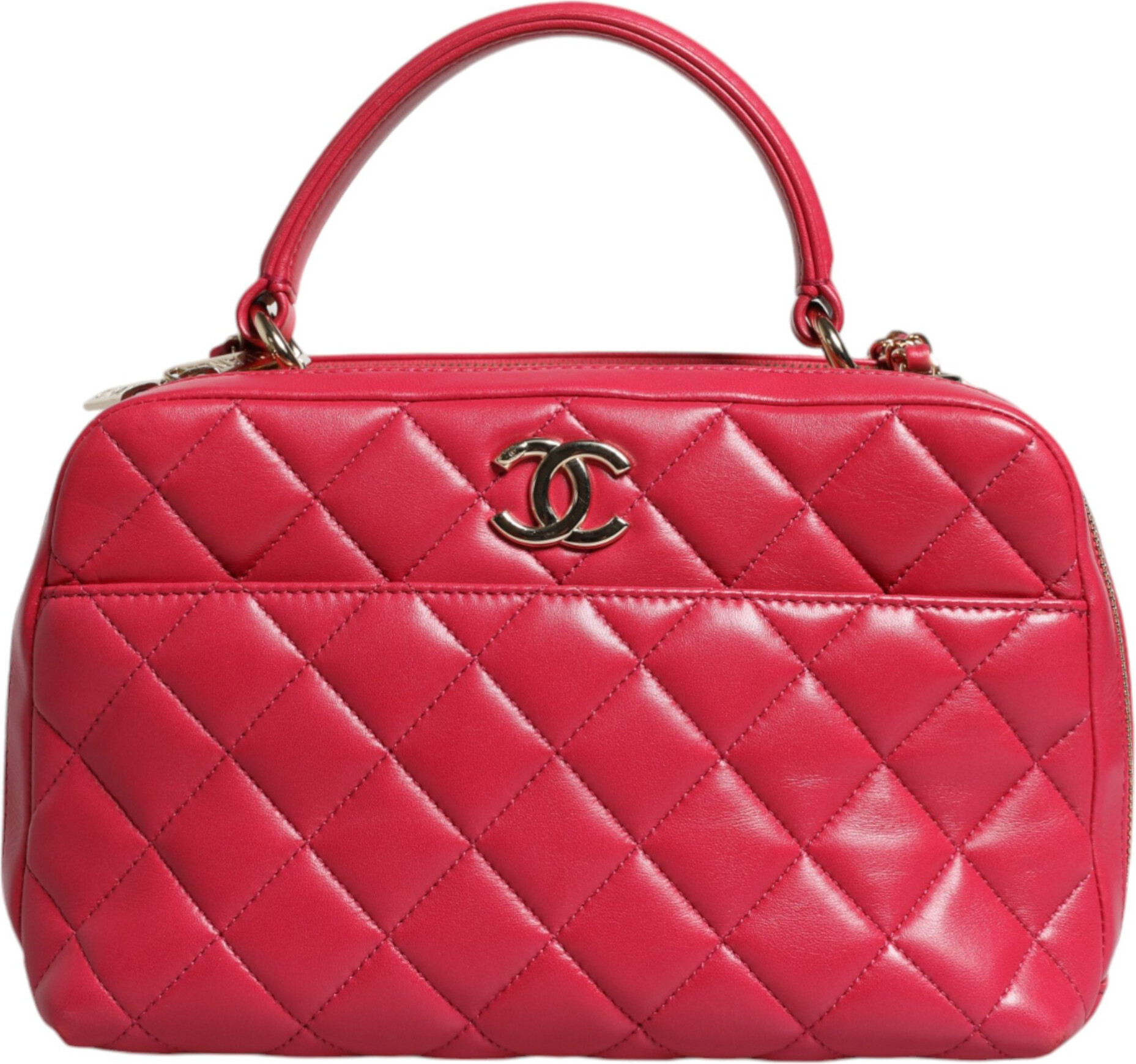Bag Chanel Pink Seal Matelasse Chain