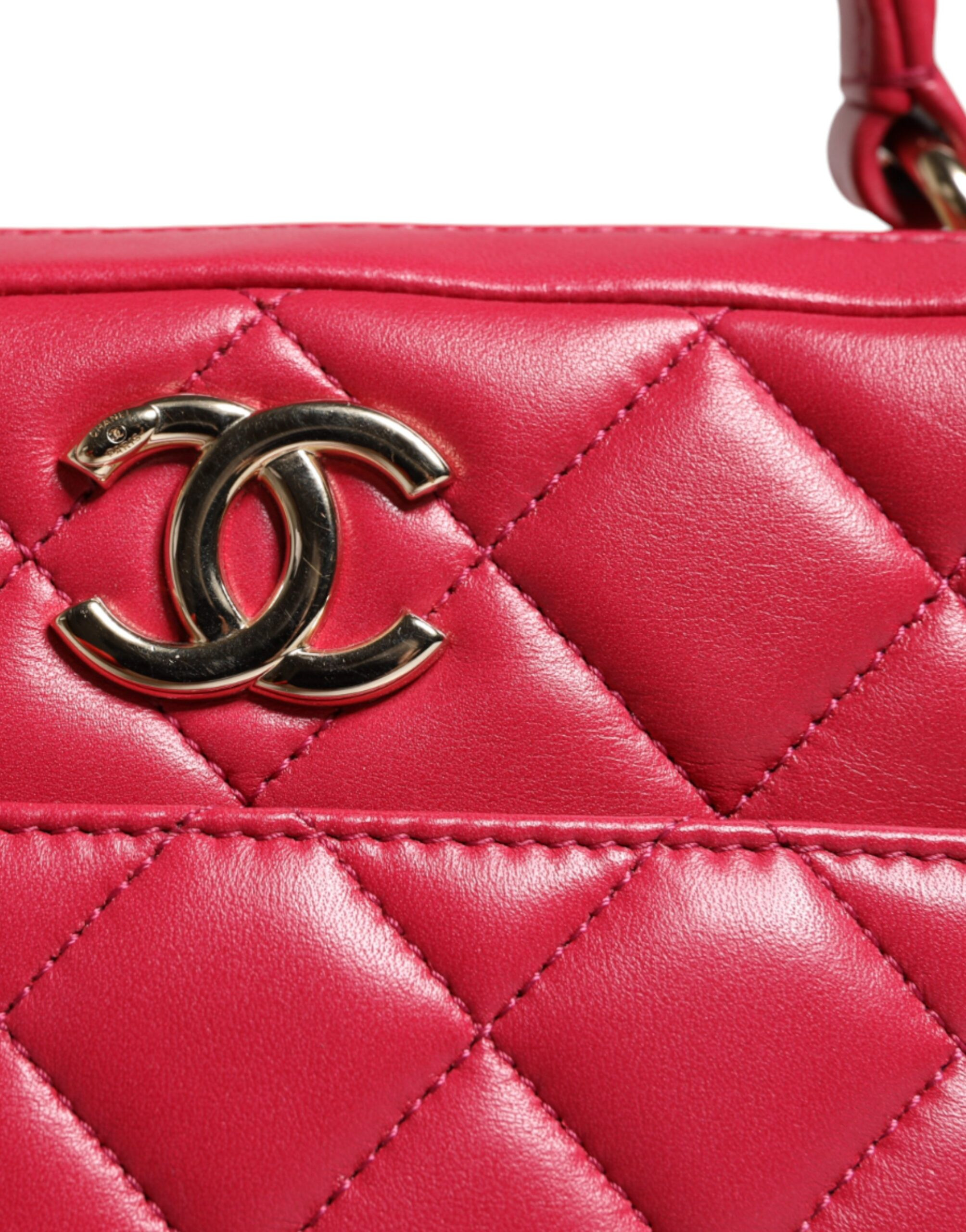 Bag Chanel Pink Seal Matelasse Chain