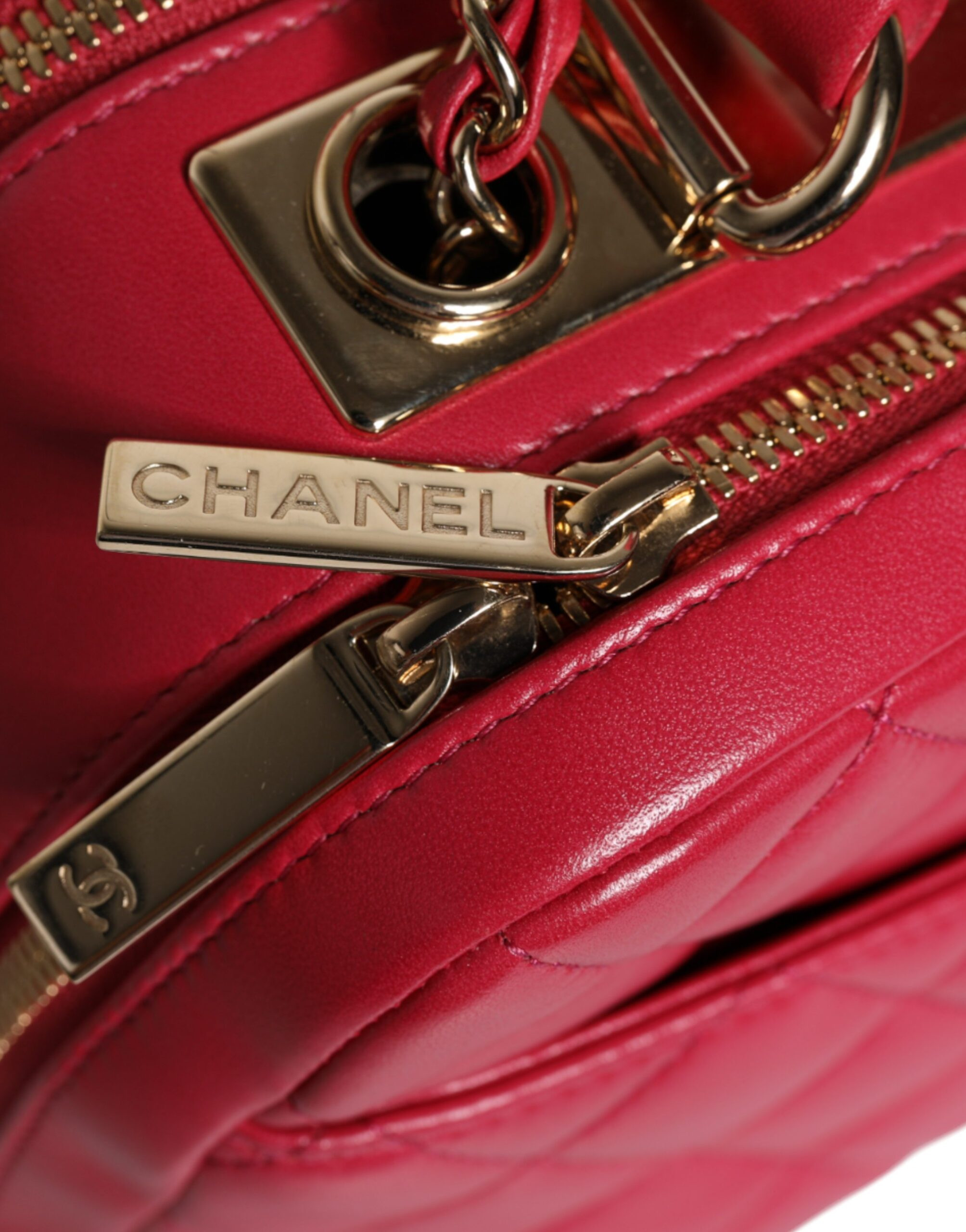 Bag Chanel Pink Seal Matelasse Chain