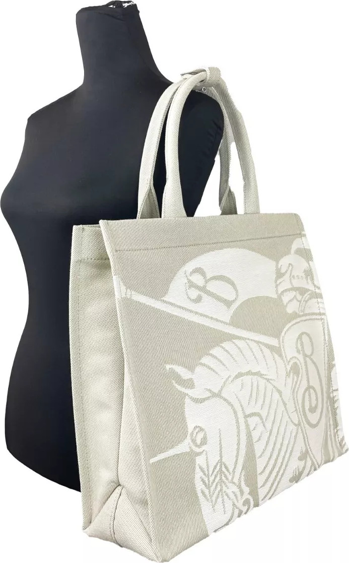 Burberry EKD Canvas Tote Sumkasi, tanga uchun sumkasi bilan
