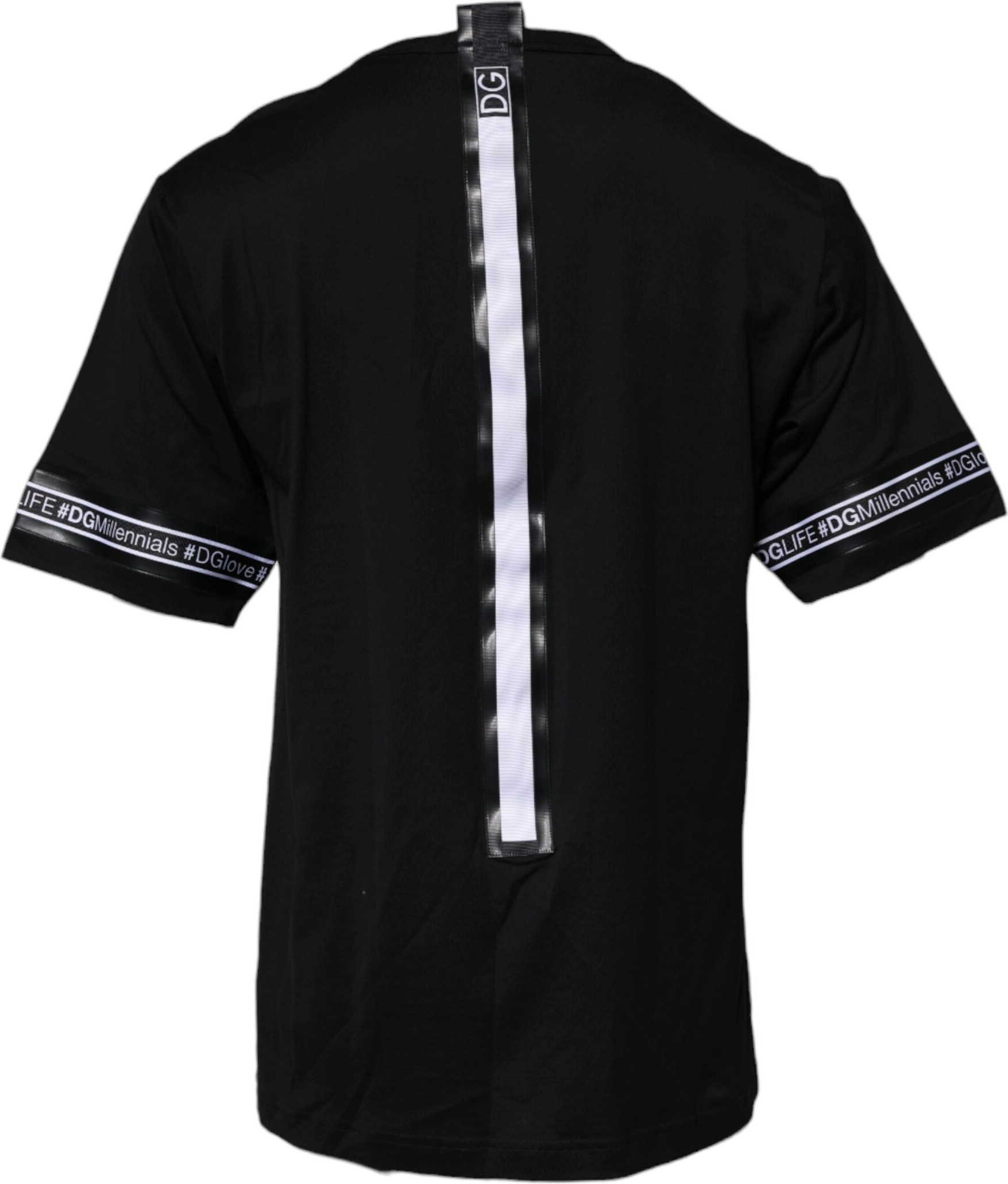 Dolce & Gabbana dan paxtali yumaloq yoqali futbolka