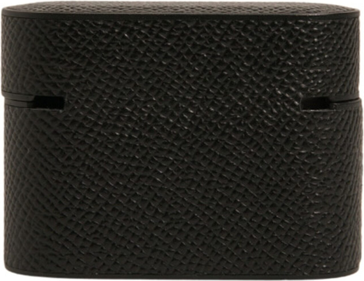 Case Dolce & Gabbana Black Leather Metal Logo Plaque Holder