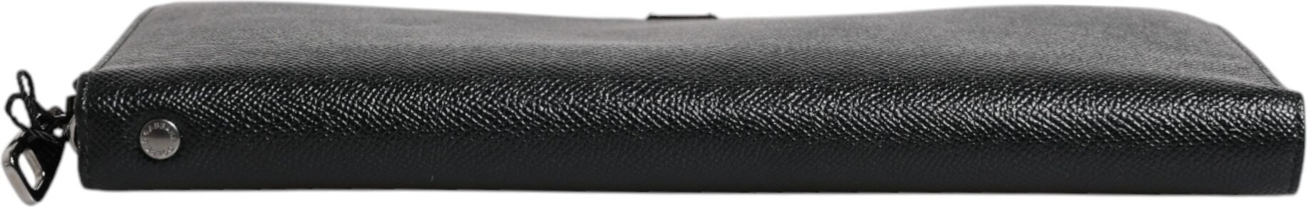 Sumka Qora Calfskin Logotipli Zip Around Continental Sumka Dolce & Gabbana