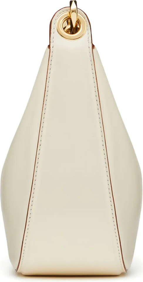 Shoulder Bag Valentino Garavani Ivory Leather Mini Hobo
