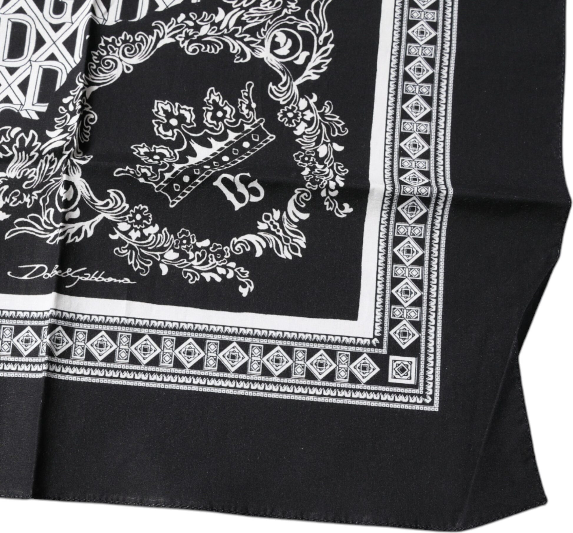 Dolce & Gabbana Logotipli Monogram Epsom Salfigich Sherf Qora