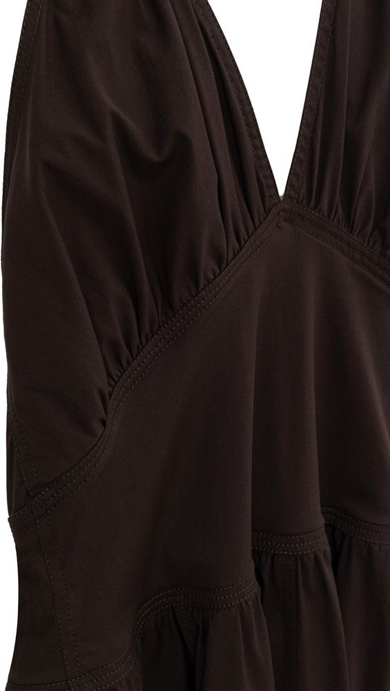 Платье Bottega Veneta с широкими лямками из хлопка