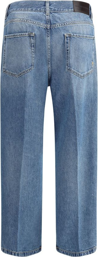 Синие джинсы Pinko из хлопка деним