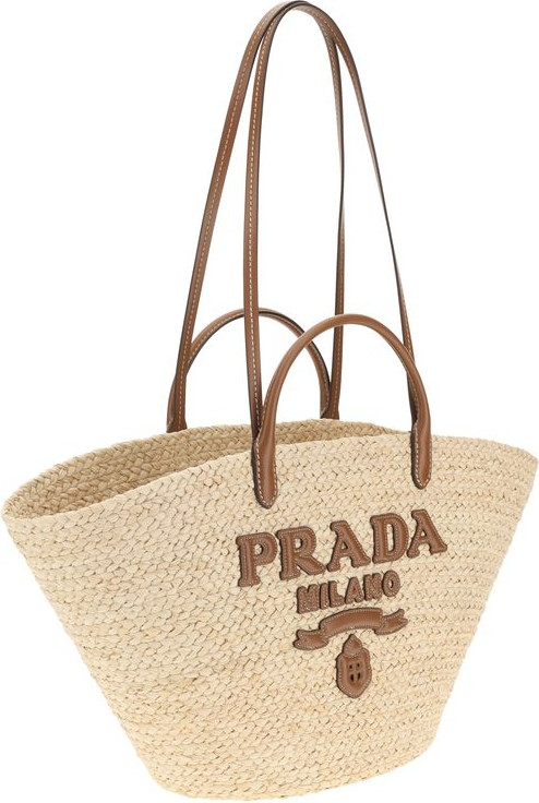 Сумка-тоут Prada из рафии