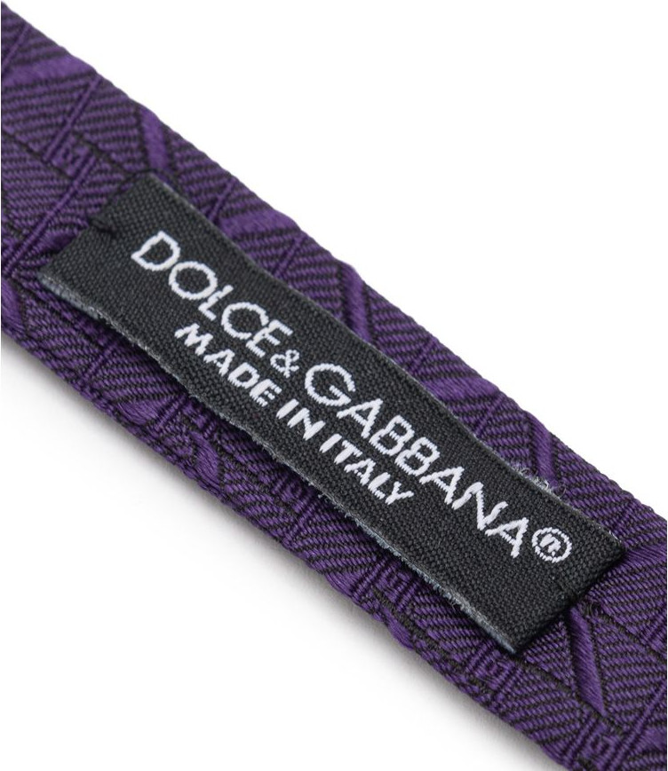 Dolce & Gabbana Binafie Purple Ipak Bog'lovchi