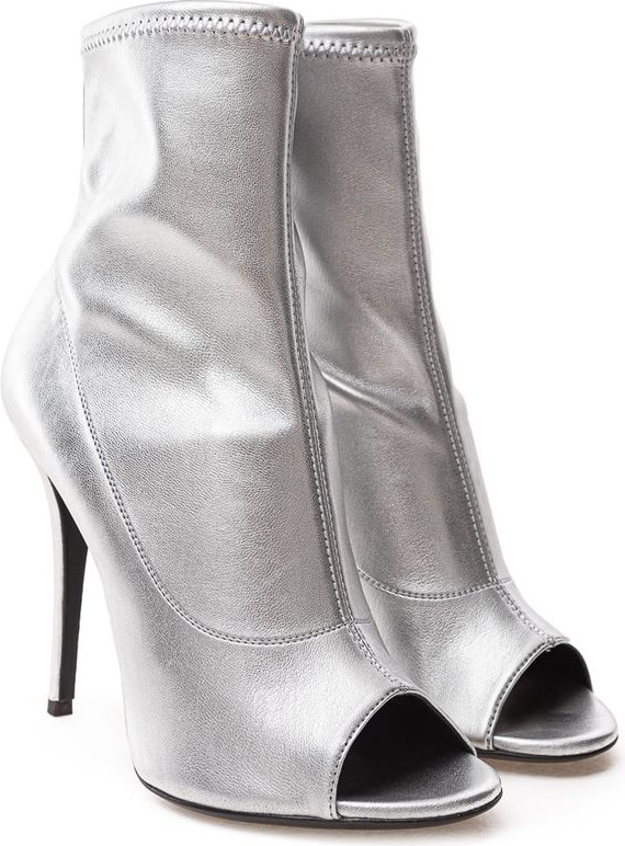 Boots Giuseppe Zanotti Gray Leather