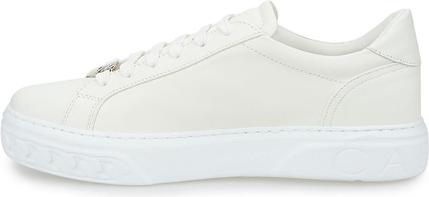 White Leather Athletic Sneakers Casadei