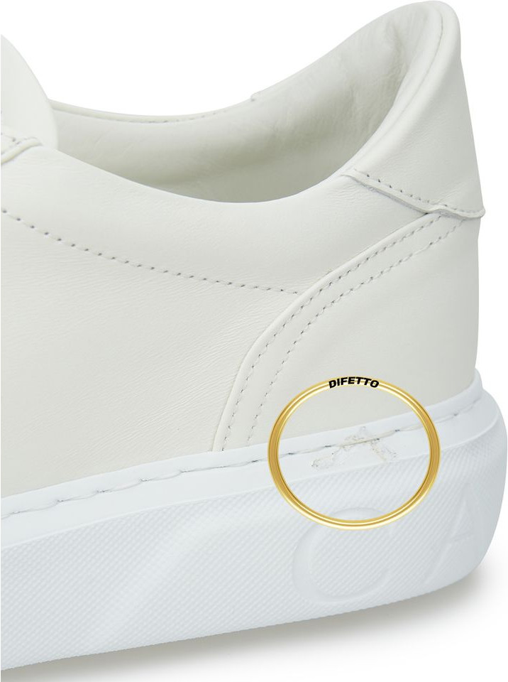 White Leather Athletic Sneakers Casadei