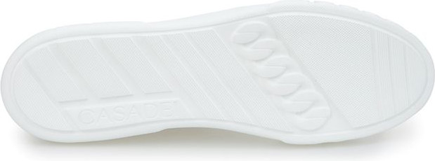 White Leather Athletic Sneakers Casadei