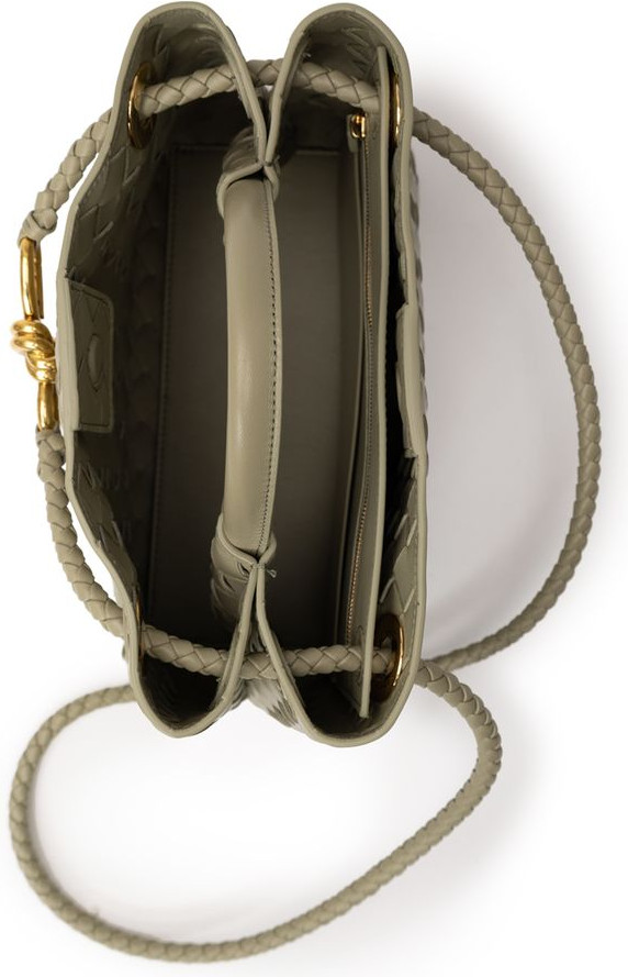 Handbag Bottega Veneta Green Leather