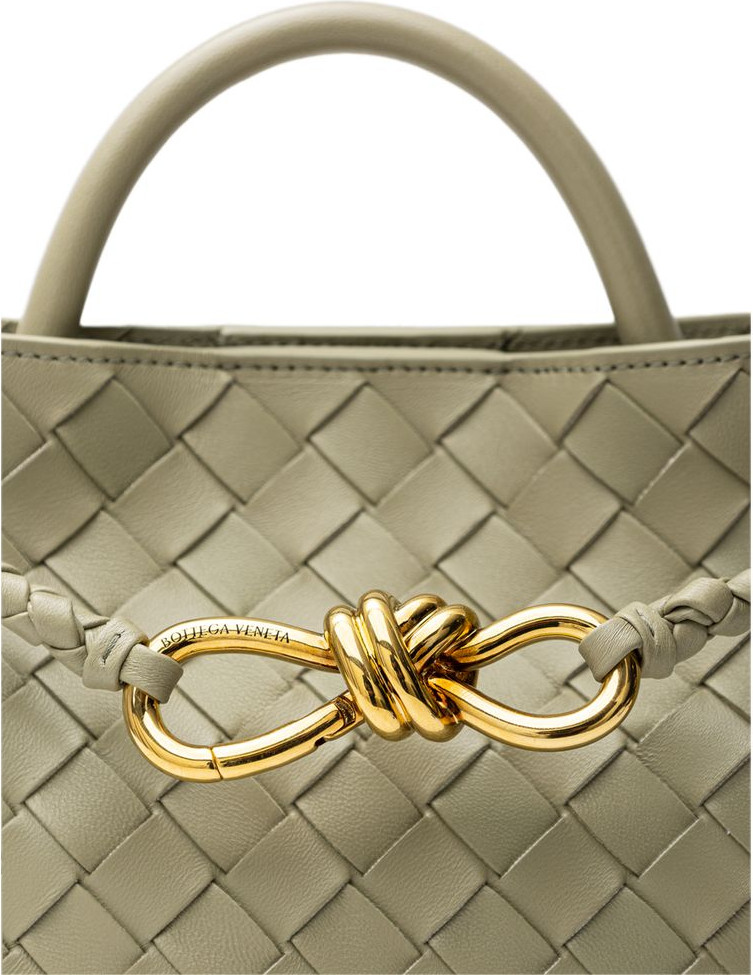 Handbag Bottega Veneta Green Leather