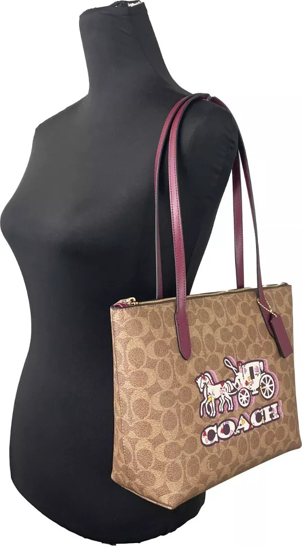 Tote Bag Coach Signature Canvas Fiona