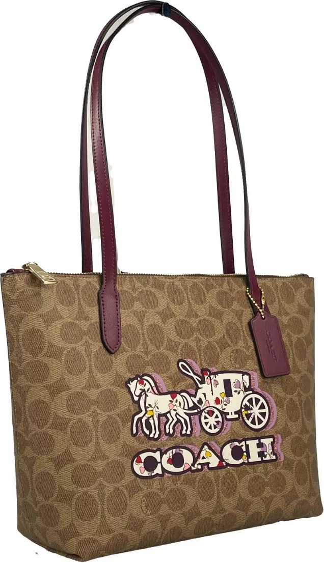 Tote Bag Coach Signature Canvas Fiona