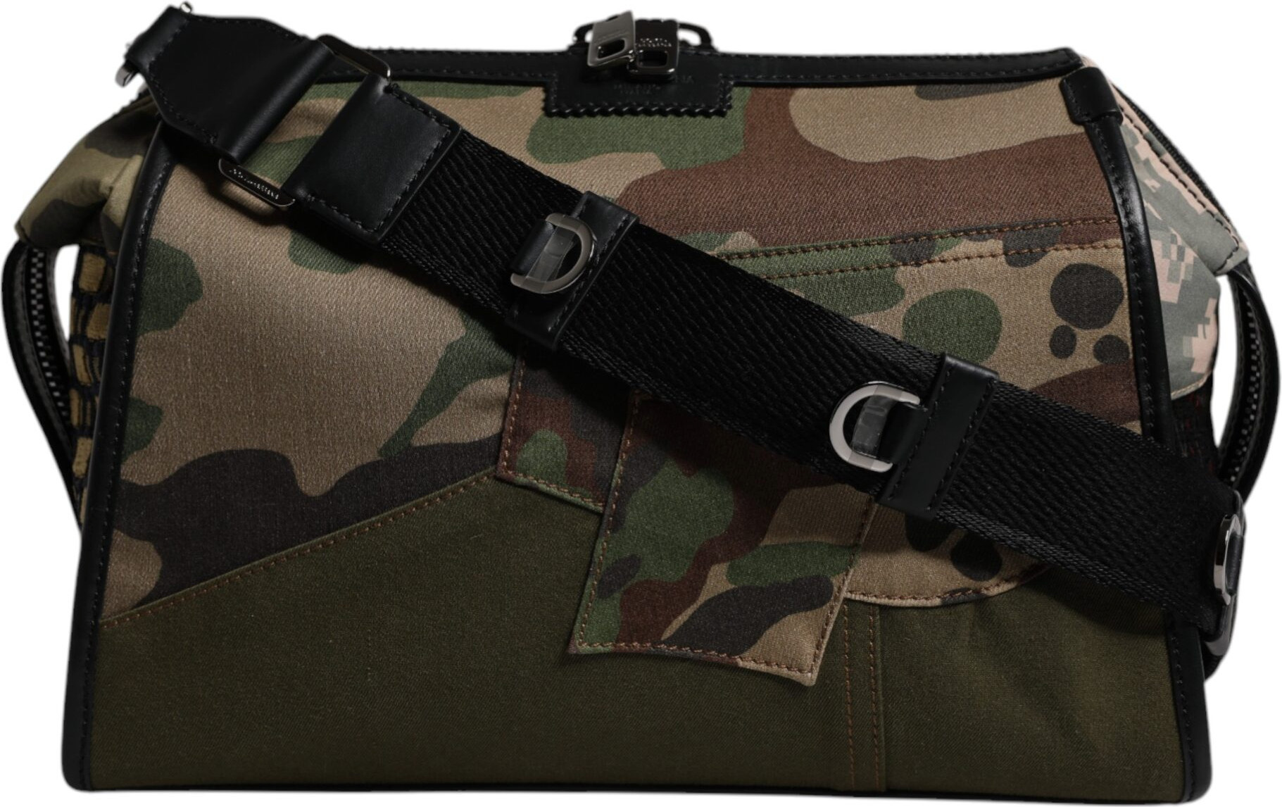 Crossbody Bag Dolce & Gabbana Multicolor Camouflage Patchwork