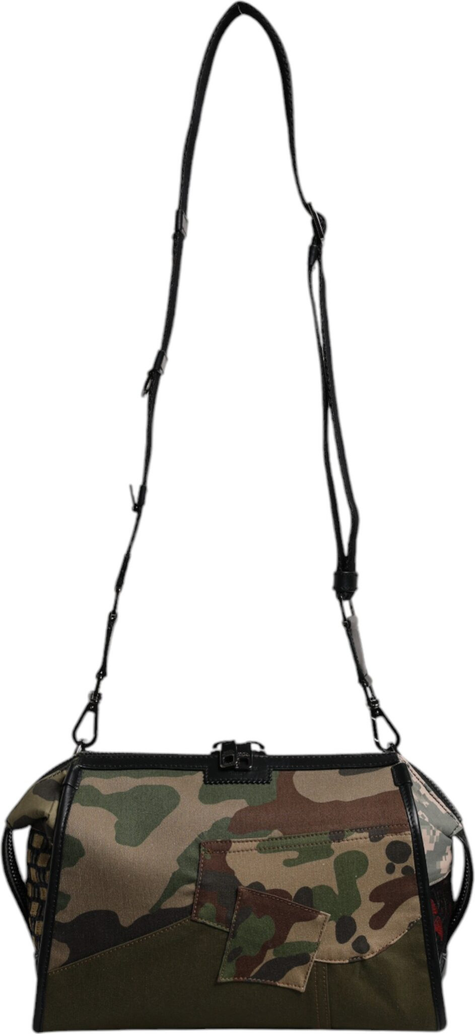 Crossbody Bag Dolce & Gabbana Multicolor Camouflage Patchwork