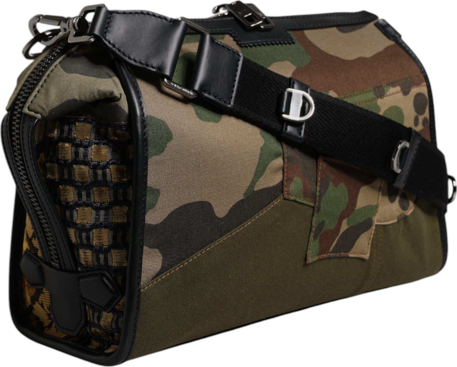 Crossbody Bag Dolce & Gabbana Multicolor Camouflage Patchwork