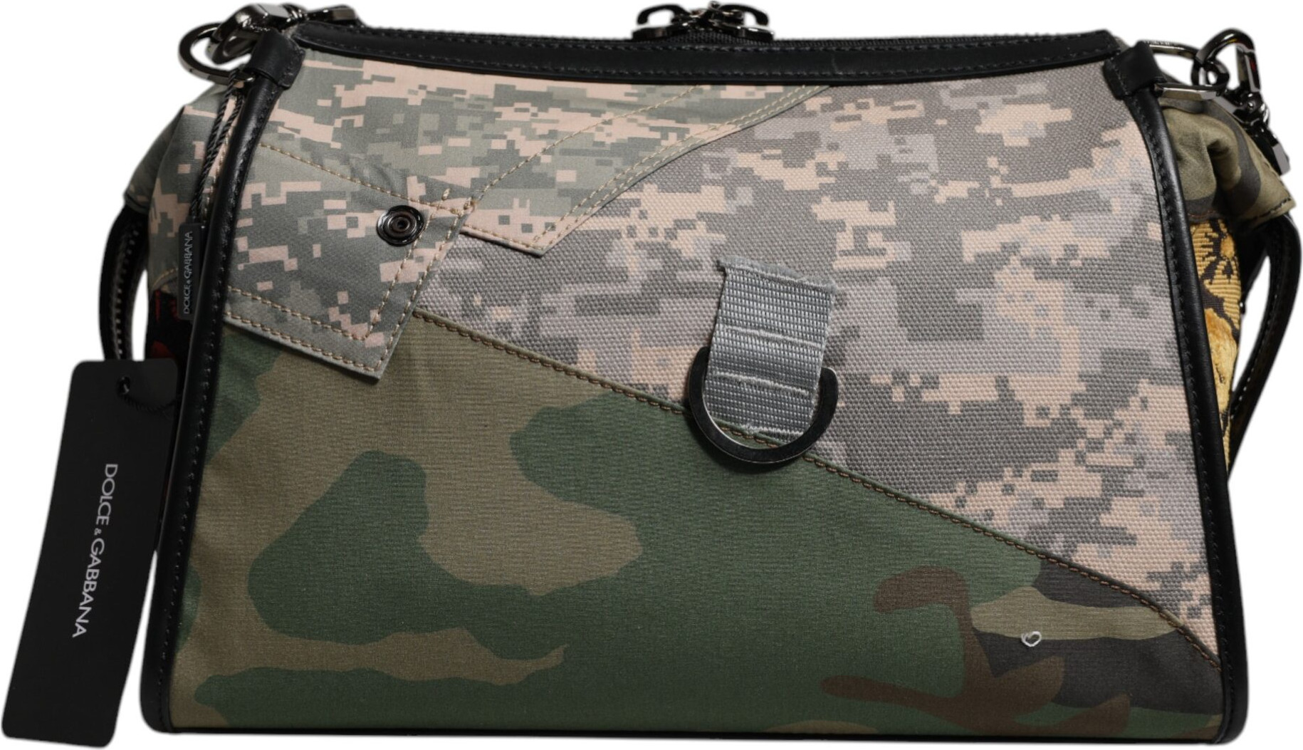 Crossbody Bag Dolce & Gabbana Multicolor Camouflage Patchwork