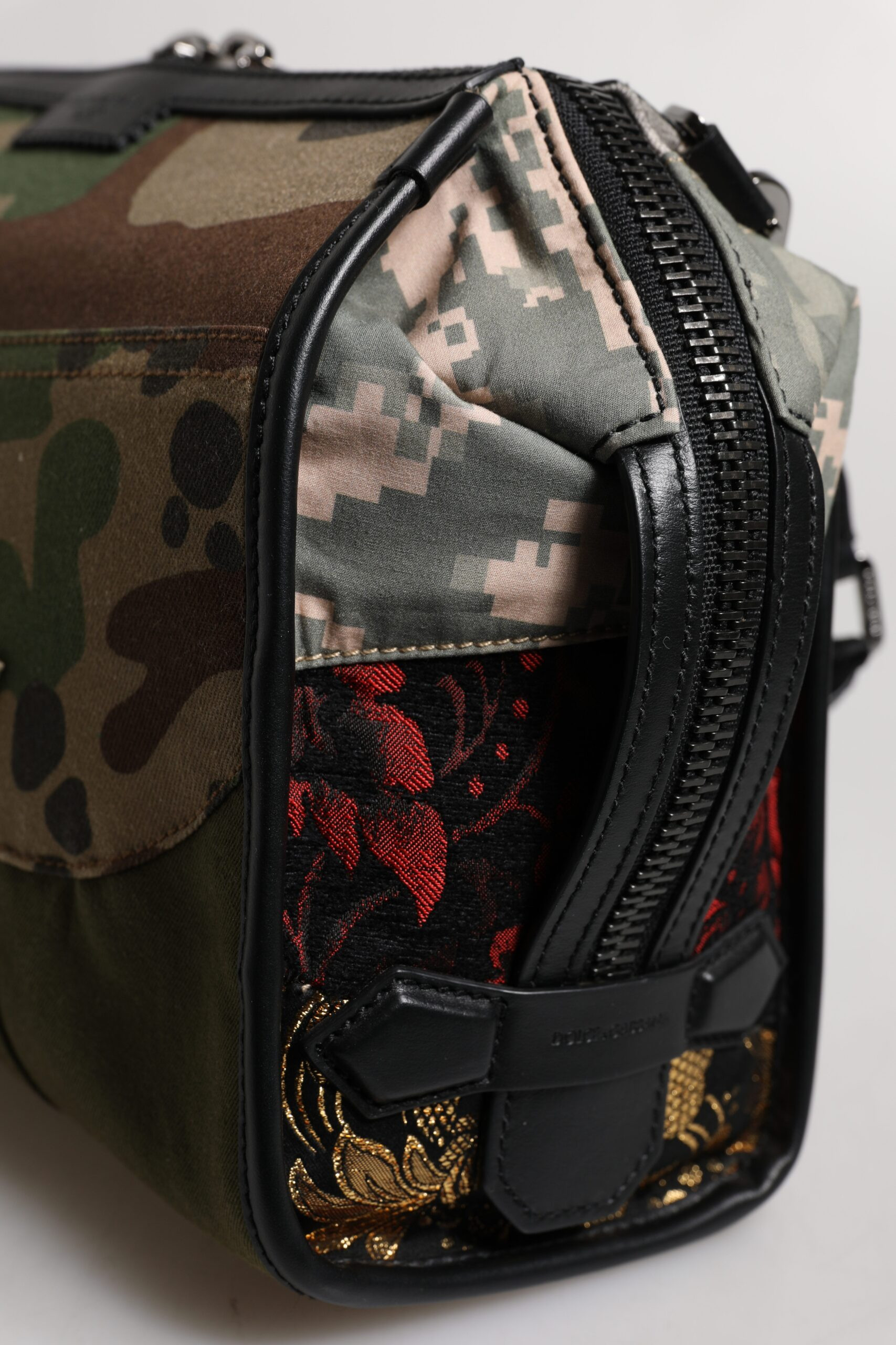 Crossbody Bag Dolce & Gabbana Multicolor Camouflage Patchwork