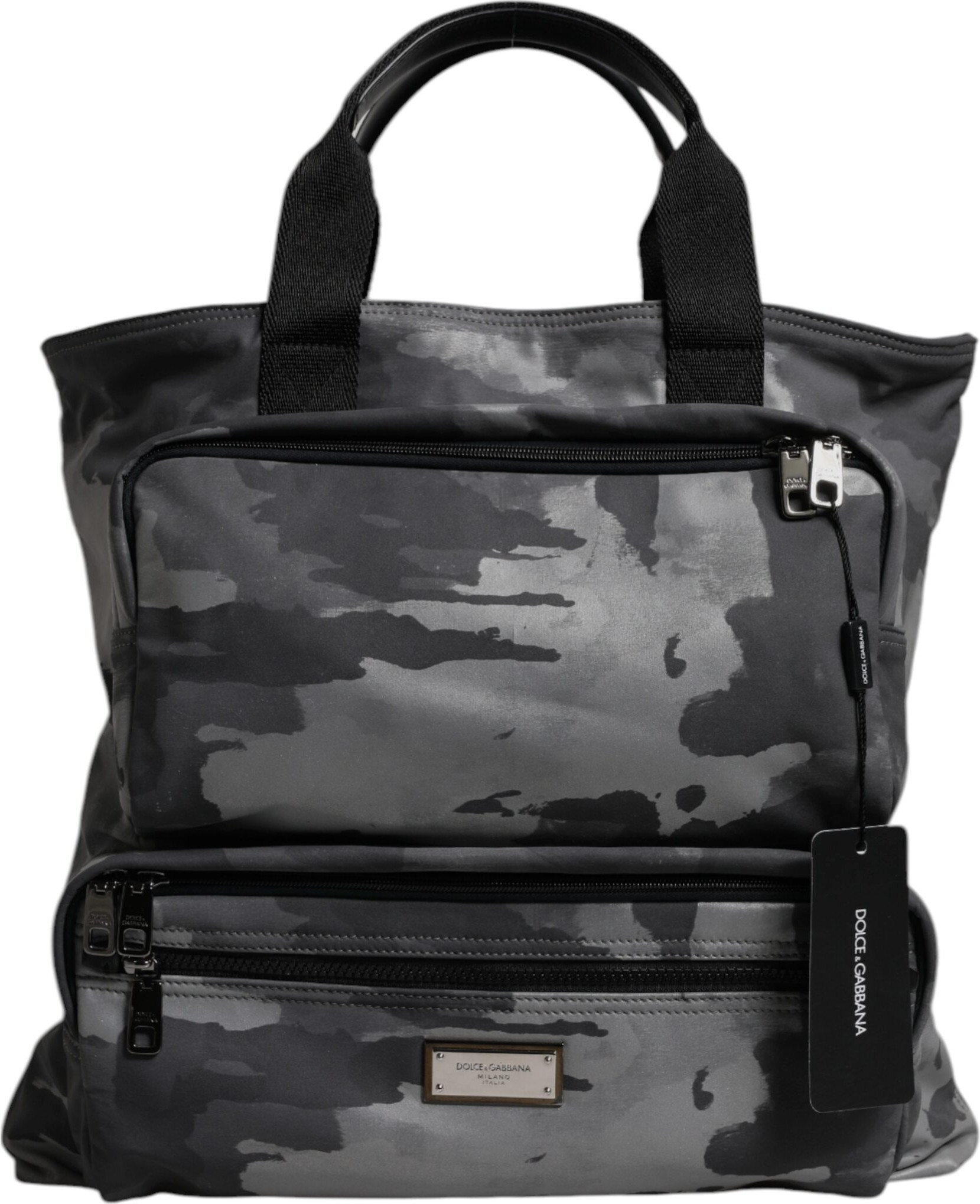 Tote Bag Dolce & Gabbana Gray Camo