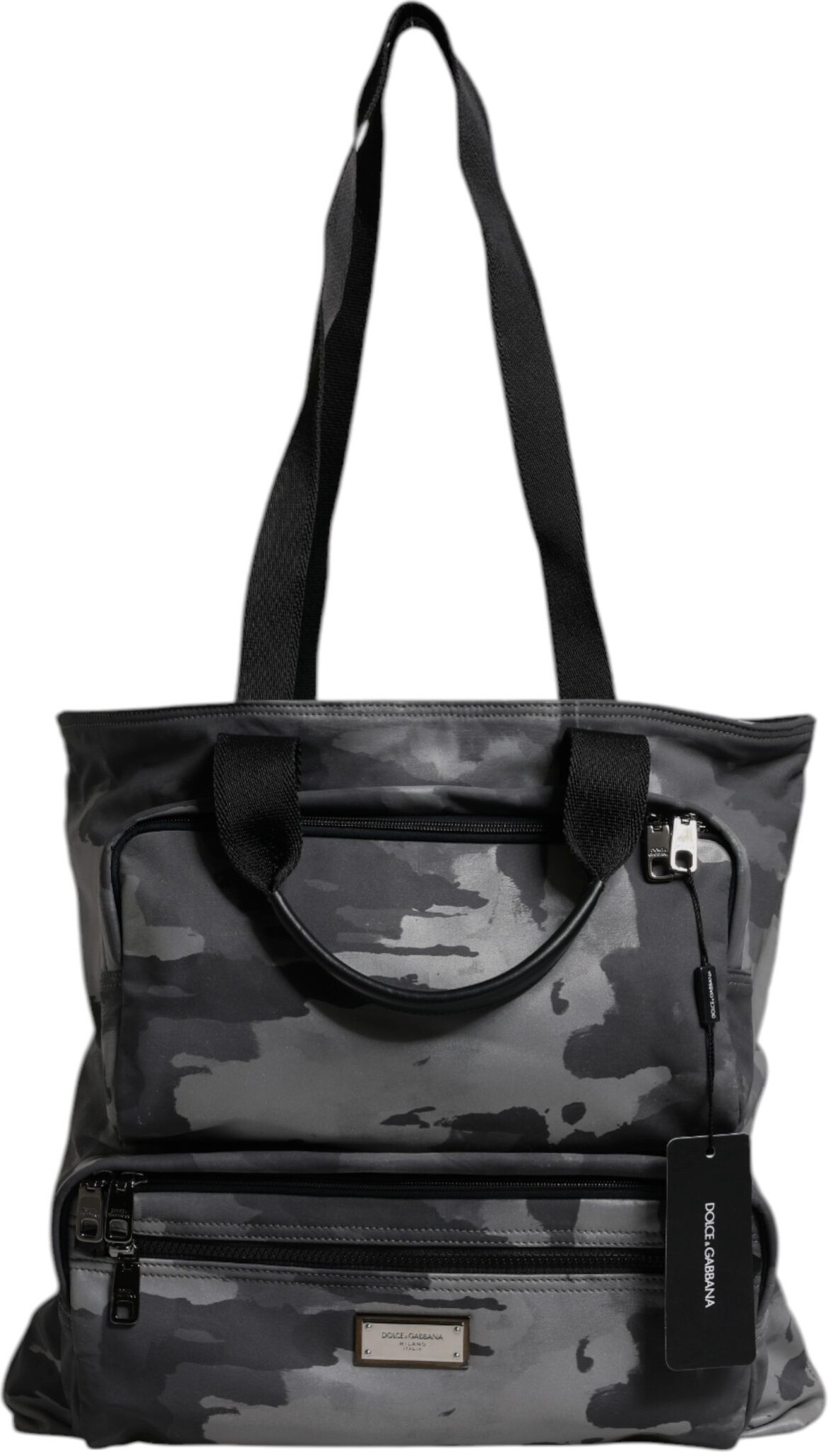 Tote Bag Dolce & Gabbana Gray Camo