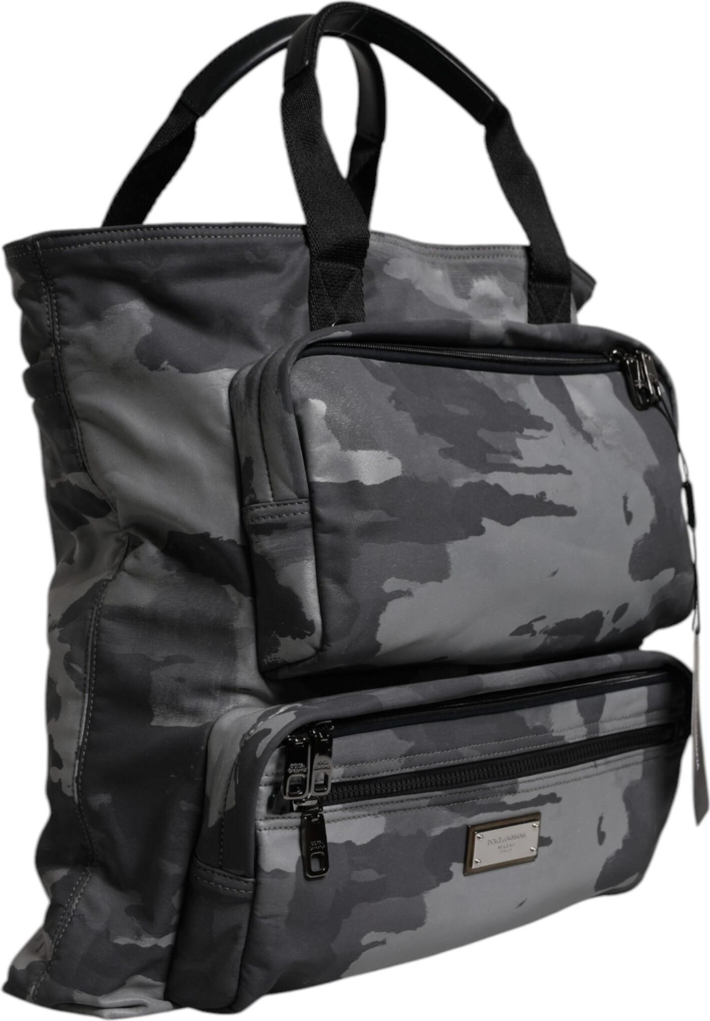 Tote Bag Dolce & Gabbana Gray Camo
